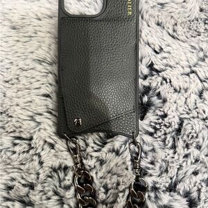 Bandolier Black Phone Case with Chain